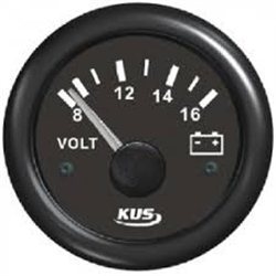 ΒΟΛΤΟΜΕΤΡΟ ΜΑΥΡΟ INOX KUS 8 - 32V